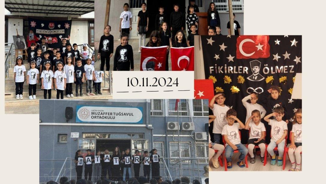 İlçemizdeki Okullarda 10 Kasım Atatürk'ü Anma Törenleri